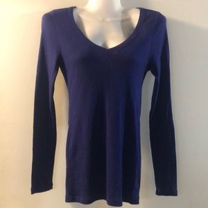 Victoria’s Secret Tee Shop Royal blue long sleeved top- size medium
